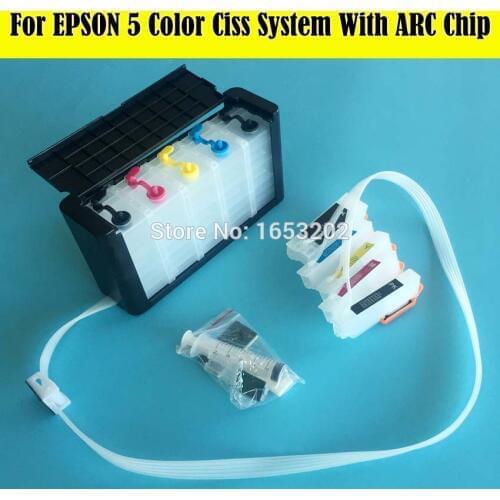 1 Set High Quality T273XL 273 Continuous Ink Supply System CISS For EPSON XP-600 XP-610 XP-700 XP-800 XP-810 XP-710 Printer