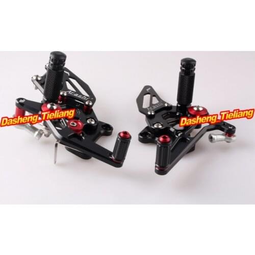 1Pair CNC Aluminum Motorcycle Rearset Footrest Foot Pegs For Kawasaki EX 250 2008 2009 2010 2011 2012 / EX250 08 09 10 11 12