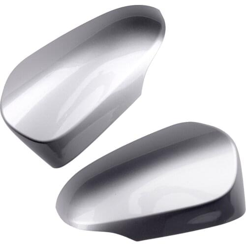 1 Pair ABS Plastic Left&Right Car Silver Door Mirror Cap Cover fit for Toyota Corolla 2014 2015 2016 2017 2018 2019