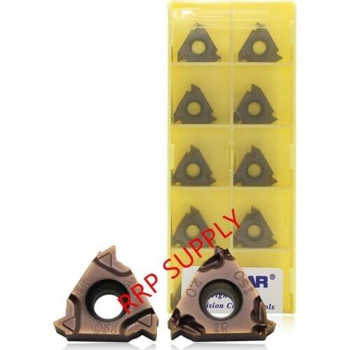 10pcs 16ERM 11W/14W, 16IRM 11W/14W LF6018 carbide inserts, CVD coating, to cut steel,stainless steel and cast iron