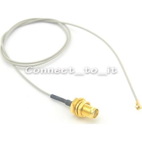 2 pcs/lot Extension Power Cord U.FL/ IPX to SMA Female Adapter Cable 1.13 45cm bulkhead