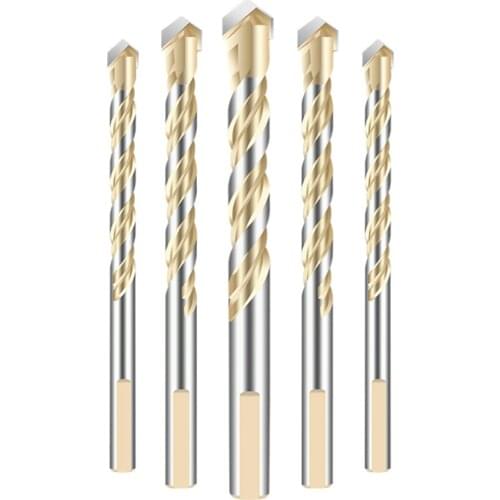 5pcs 6-12mm Triangular Bit Multi function Triangle Bit Super Hard Alloy Concrete Cement Wood Drilling Electric Drill Bit