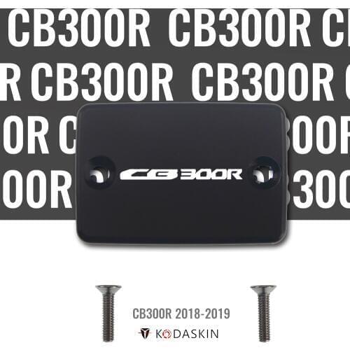 KODASKIN MOTO CNC Aluminum Brake Fluid Reservoir Tank Cap Front Brake Cap for Honda CB300R 2018 2019