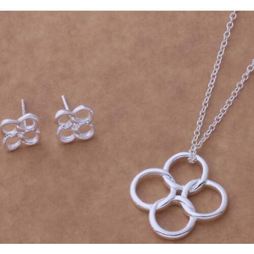 AS243 Trendy wholesale plated plated Jewelry Sets Earring 281 + Necklace 321 /amjajdqa bngakena