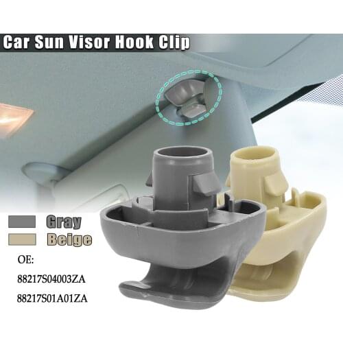 X Autohaux Car Plastic Sun Visor Hook Clip Bracket Retainer 88217S01A01ZA for Honda Civic 1996-2008 for Fit CR-V 2007-2008