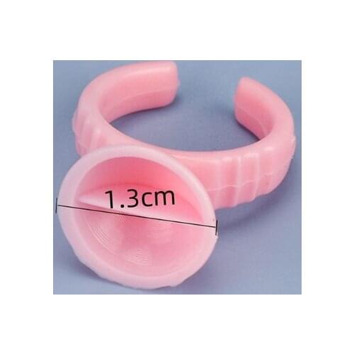 M4YA Semi Permanent Makeup Fake Lashes Fanning Cup Makeup Pigment Holder 100Pcs Plastic Ring Cups Container