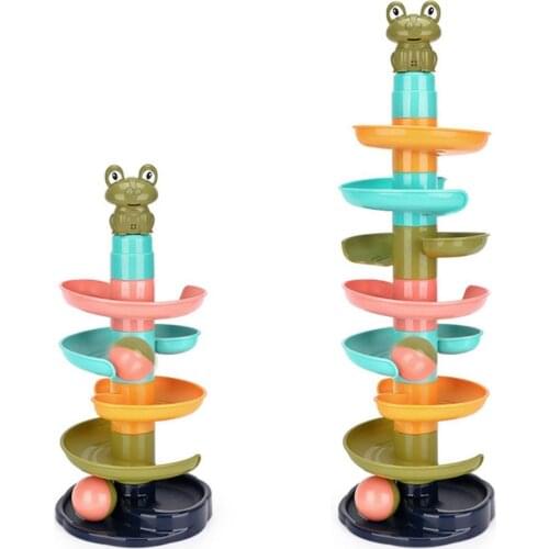 DIY Marble Run Toy Construction Marble Race Run Track Building Blocks Kids Maze Ball Roll Toys Christmas Gift