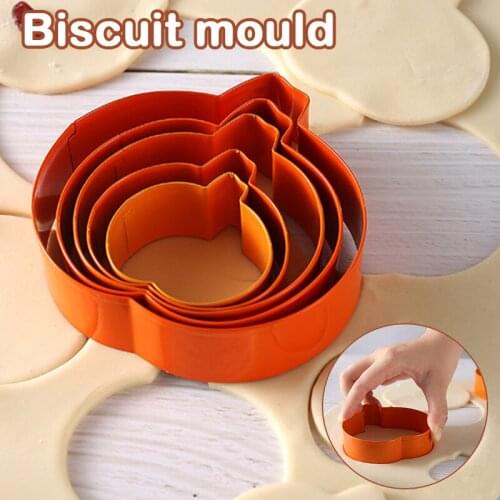 Halloween Cookie Cutters Set Premium Stainless Steel Pumpkin Stencils for Halloween Party Decorations TS2