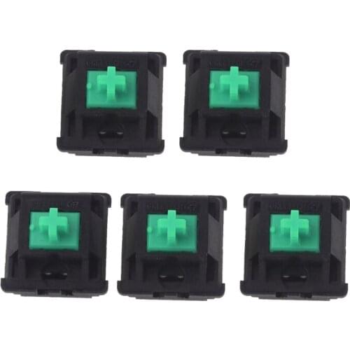 H05B 5Pcs Greetech Green Switches Axis for razer Gaming Mechanical Keyboard for cherry MX 3pin Switch