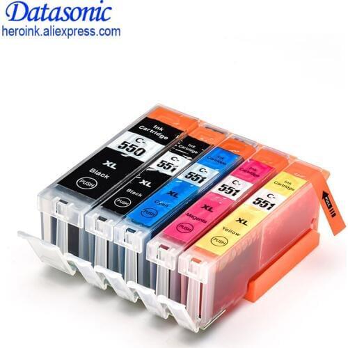 25 XL Ink Cartridges For PGI550 CLI551 Canon Pixma iP7250 MG5450 MG6350 MX925 MG6450 IP8750 IX6850 MX725 MG5550 MG5650 XL