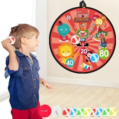 Sticky Ball Target Throw Sports Games Dartboard Shooting Creative Outdoor Cloth Toys Throwing Game For Children Gifts