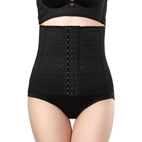 Women Corset Cincher Hollow Out Flatten Abdomen Polyester Women Body Shaper Belt for Workout Body Shaper Slimming Product