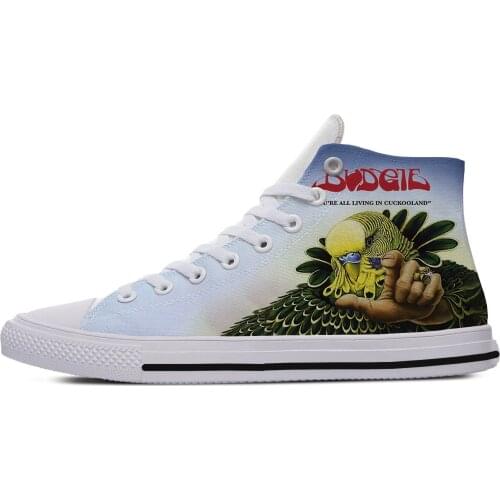 Budgie Band Heavy Metal Band Icon Mens Womens Designer Leisure Sneakers Men Casual Canvas Shoes Off White