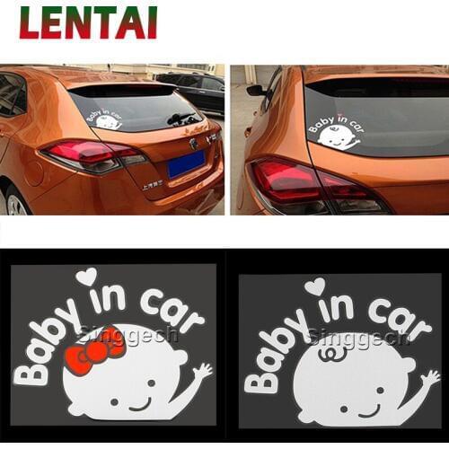 LENTAI For Skoda octavia a7 a5 2 rapid fabia superb Lada granta vesta Seat leon ibiza NEW 1PC Car Stickers Baby In Car Styling