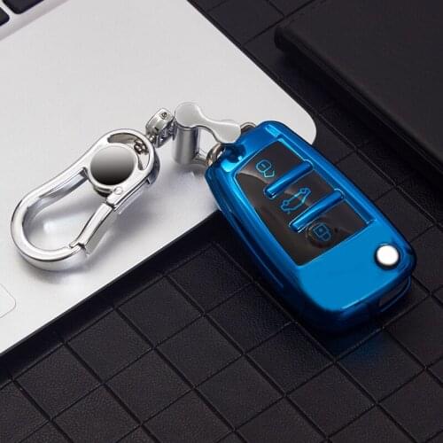 New Soft TPU Car Remote Key Case Cover Protective Shell For Audi C6 R8 A1 A3 Q3 A4 A5 Q5 A6 S6 A7 B6 B7 B8 8P 8V 8L TT RS Sline