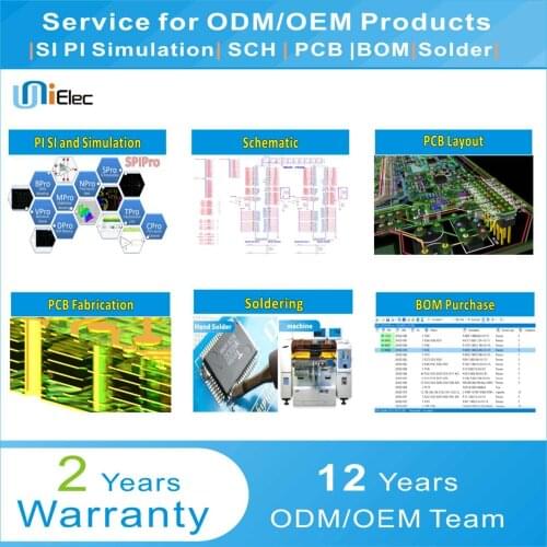 Service for Schematic SI PI Simulation PCB Layout Fabrication BOM Purchase Solder PCBA ODM OEM Custom Board MT7621 Sample
