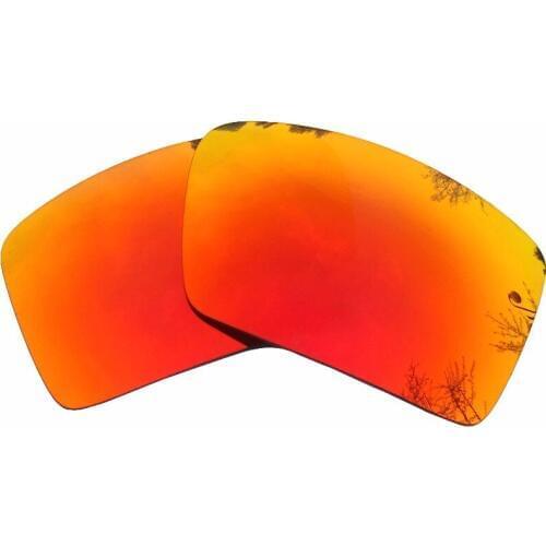 Orange Red Mirrored Polarized Replacement Lenses for Eyepatch 1&Eyepatch 2 Sunglasses Frame 100% UVA & UVB