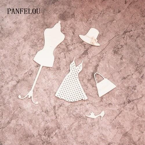 PANFELOU 1lot=6pcs sewing set metal craft Carbon Steel Cutter paper die cutting dies Scrapbooking/DIY Embossing cards