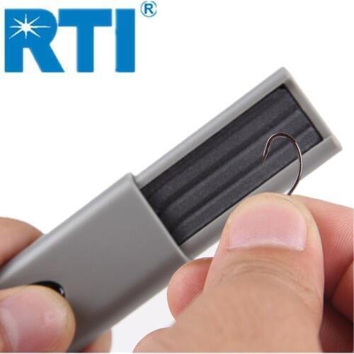 RTI Portable Tensile Hook Hone 9.6x3x1.5cm Hook Sharpping Device Fishing Tackle Pesca Accessories Peche Fishing Tool