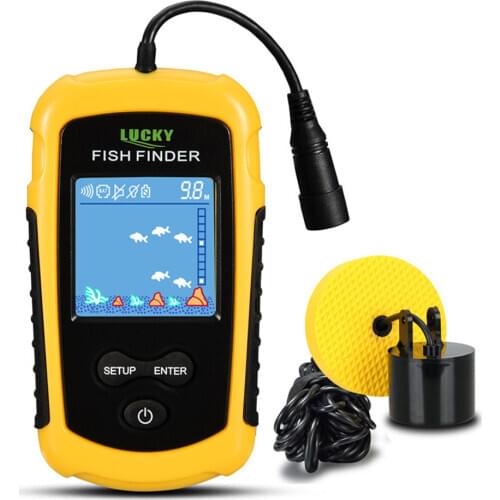 FFC1108-1 Alarm UP To 100M Portable Sonar Fish Finders Fishing lure Echo Sounder Fishing Finder Lake Sea Fishing X270G
