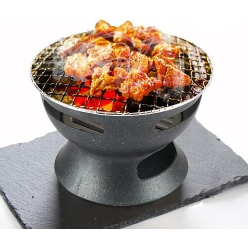 Old style Mini charcoal barbecue grill home business table BBQ heating stove 089-2
