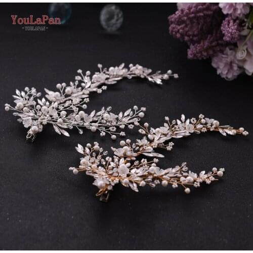 YouLaPan HP280 Adult Tiaras for Wedding Hair Accessories Wedding Headband Bride Crown Boho Wedding Crown Bridal Headdress Crown