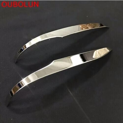 304 Stainless Steel Rearview Mirror Garnish Cover Trim Car Exterior Styling Decoration For TOYOTA NOAH VOXY 2014-2017