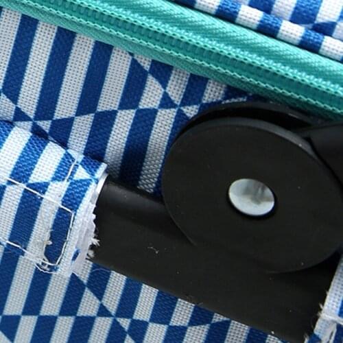 E56C 25L Outdoor Picnic Insulated Cooler Bag with Handle Collapsible Tote Basket Box