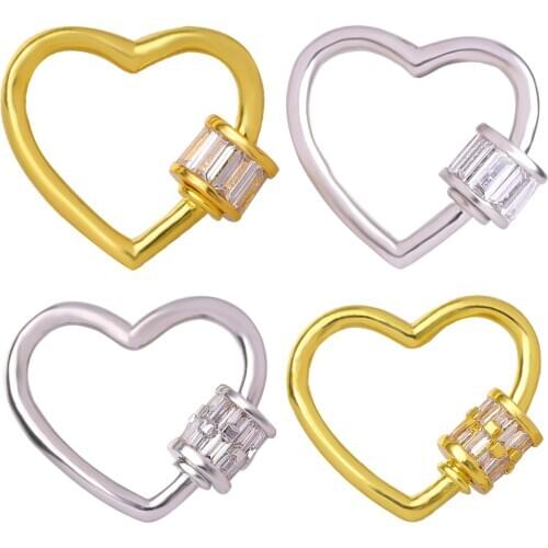 Necklace Earring Luxury Jewelry Making Trendy Spiral Lock Clasp Fastener Screw Clasps for DIY Woman Accessories Supplies