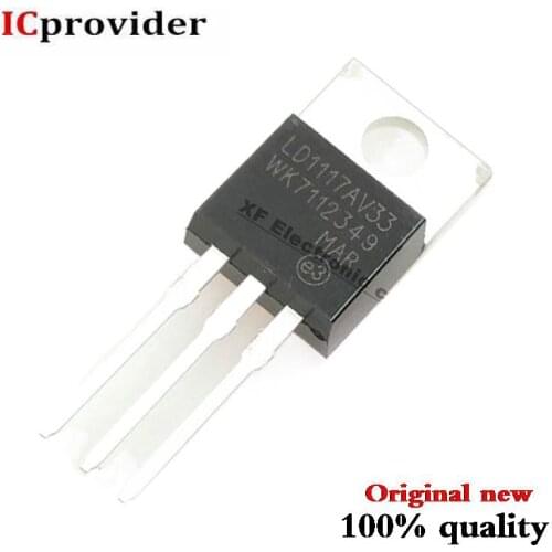 10pcs/lot LD1117V33 Linear Voltage Regulator 3.3V 800mA TO-220 IC new original