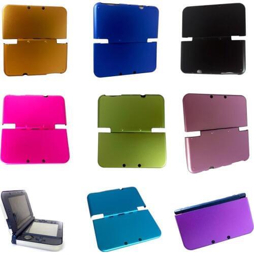 10PCS New for N intendo 3DS LL Aaluminum protective shell has upper and lower aluminum Skin housing Case cover Hard Metal Box