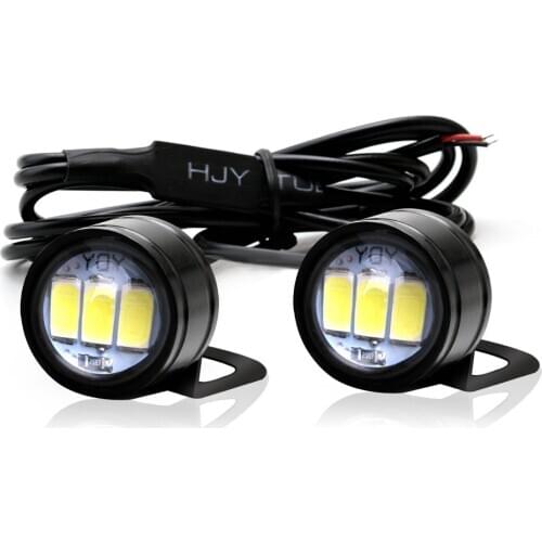 2PCS Motorcycle Hawk-eye Lamp Ghost-fire Lamp Modification Component Information Hawk Pedal LED Mirror Flash Hooligans Lamp 12V