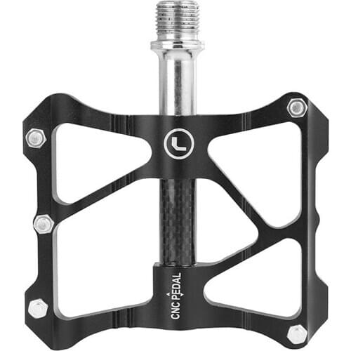 2pcs Bike Pedals Aluminium Alloy Carbon Tube Bicycle Platform Lightweight Pedals Bike Accessory for MTB Road Bike