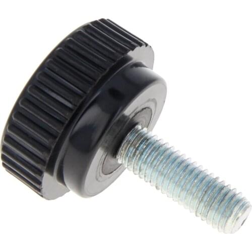 New 2pcs M8/M10 Male Thread Knurled Knob Clamp Bakelite 32mm/40mm Head Screw Knob Clamp 30mm Thread Black Thumb Nut Grip Knob