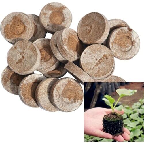 30mm Nursery mud Compressed nutrient block Nursery Soil Block Garden Flowers Planting Seedlings Peat Cultivate Block
