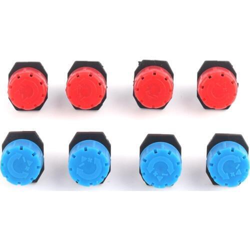 35pcs Adjustable Dripper 8 Holes Red/Blue Micro Drip Irrigation Watering Anti-Clogging Emitter for Garden Supplies