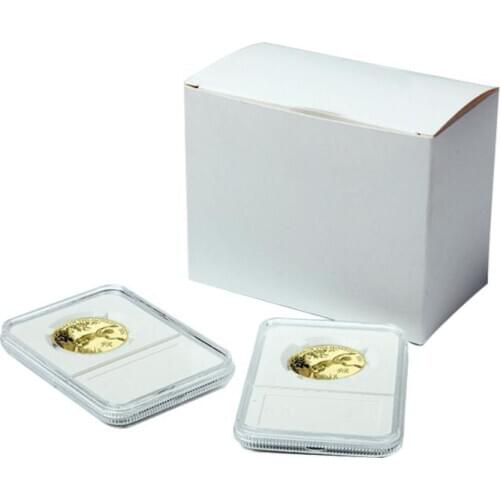400pcs Professional Coin Display Slab Coin Holder Collecting Storage Box 40mm Coin Capsules Collection Box SN3059