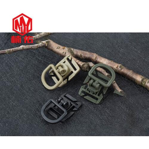5PCS MOLLE Plastic Clip Rotatable D-Shaped Fixed Buckle Outdoor Military 25mm Webbing Accessories