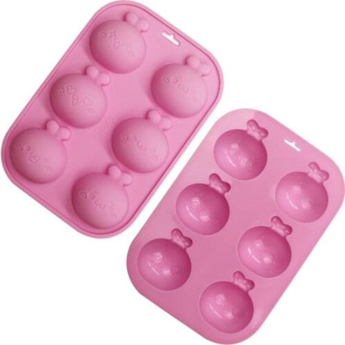 6 Liancao Dumplings Cake Mold Silicone High Temperature Resistant Easy Demoulding XG683