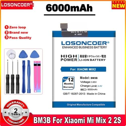 6000mAh BM3A BM3B BM3C BM3L BM4A Battery For Xiaomi Redmi Pro Battery MI7 Mi 7 Mix 2 2S II 5.99" MIX2 MIX2S Note 3 9 MI9 M9 MI 9