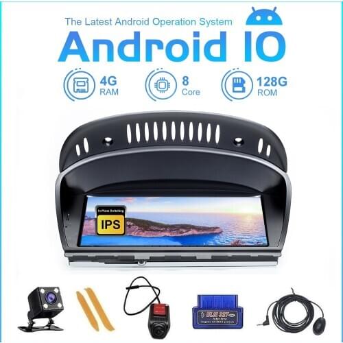 ZLtoopai 8.8" 8Core 4+128GB Android10 For BMW Series 5/3 E60 E61 E62 E63 E90 CIC CCC Car Multimedia Player GPS Navigation Stereo