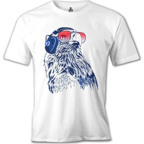 Eagle Printed White Men Women Unisex Tshirt High Quality Famous Turkish Fabric Textile T-shirt Production 2