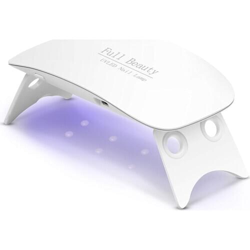 White Nail Dryer Machine UV LED Lamp Portable Micro USB Cable Home Use Nail UV Gel Varnish Dryer Nail Art Tools
