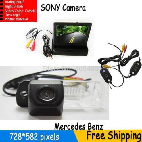 Wireless Car Parking Camera With 4.3 Inch LCD Monitor For Benz C-Class W203 E-Class W211 CLS-Class 300 W219 R350 R500 ML350