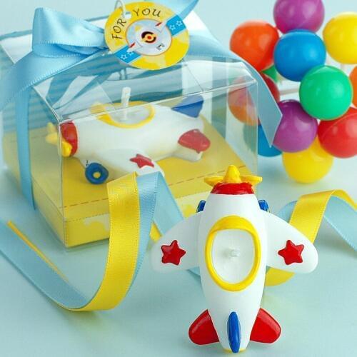 Smokeless scented creative cartoon cute plane candle for cake decoration use be children baby birthday party wedding favor gift
