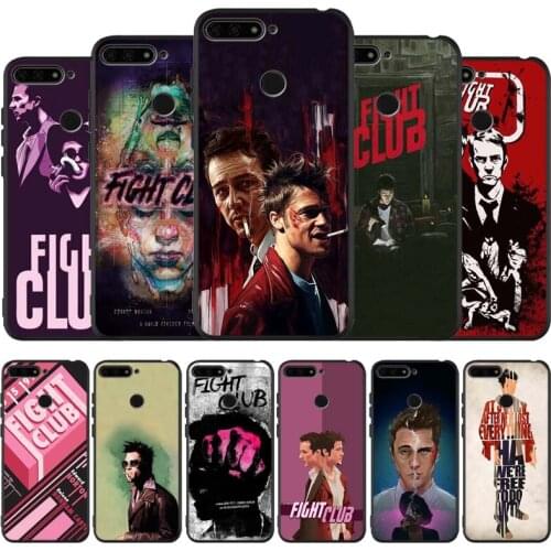 Fight club black Silicone Phone Case For honor 30 20 Pro 8 8X 9 10 20 Lite Mate 10 20 30 Lite Pro cover