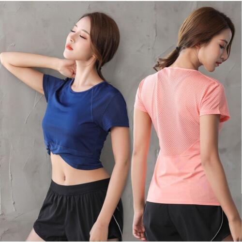 Jersey mujer breathable yoga top sports sweatshirt for women sportswear womens t-shirts fitness jersey female workout tops gym