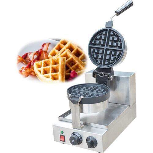 Electric Round Waffle Maker Commercial Waffle/ Muffins Machine Single Head Waffle Baking Machine FY-2205