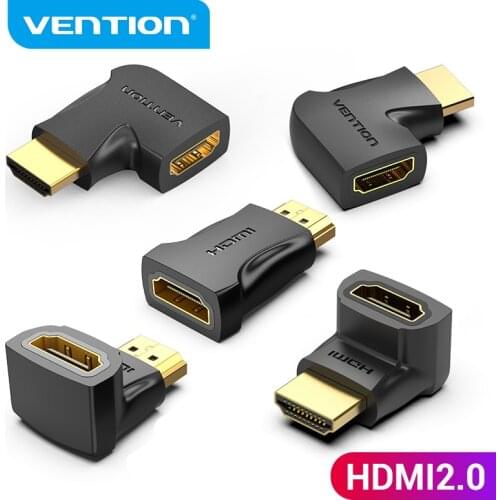 Vention HDMI Adapter 90 270 Degree Right Angle 4K HDMI Extender HDMI Male to Female Cable Connector for HDTV PS4 HDMI Converter