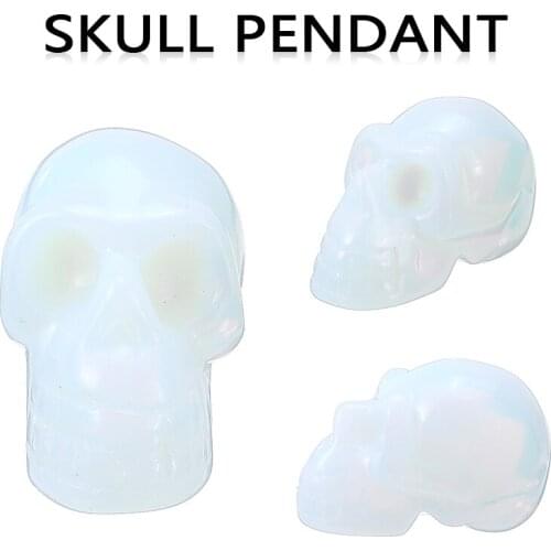 Quartz Crystal Skull Home Decoration Natural Crystal Skull Office Desk Ornaments Carved Statue Supplies